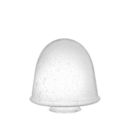 Stínítko 0056X z světlého skla antico s držadlem - prům. 180/84 mm