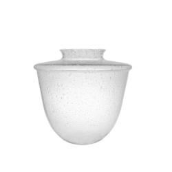 Lampshade 0056X in clear glass antico with collar - d. 180/84 mm