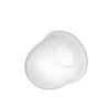 Lampshade 0056X in clear glass antico with collar - d. 180/84 mm