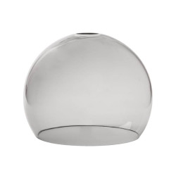 Stínítko 0400 z světlého skla malované barvou černý - śr. 250/42 mm