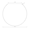 Lampenschirm 4021 verziert - d. 180/100 mm