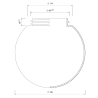 Lamp 4023 IFO with thread - d. 180 mm