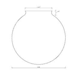 Lampshade 4028 with collar - d. 200/100 mm
