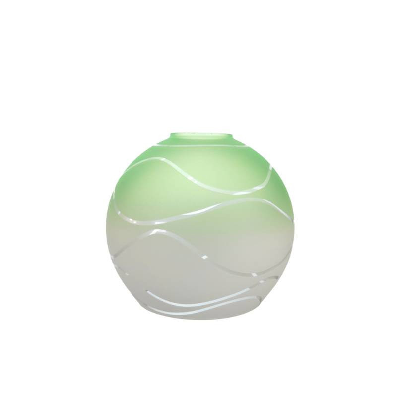 Clear glass pained lampshade 4051 with decor - d. 160/47 mm