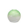Clear glass pained lampshade 4051 with decor - d. 160/47 mm