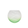 Clear glass pained lampshade 4051 with decor - d. 160/47 mm
