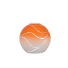 Clear glass pained lampshade 4051 with decor - d. 160/47 mm