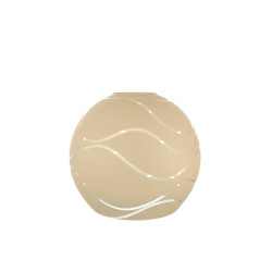 Clear glass pained lampshade 4051 with decor - d. 160/47 mm