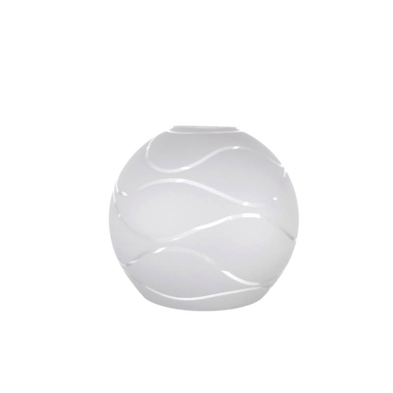 Clear glass pained lampshade 4051 with decor - d. 160/47 mm
