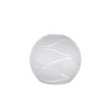 Clear glass pained lampshade 4051 with decor - d. 160/47 mm