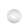 Clear glass pained lampshade 4051 with decor - d. 160/47 mm