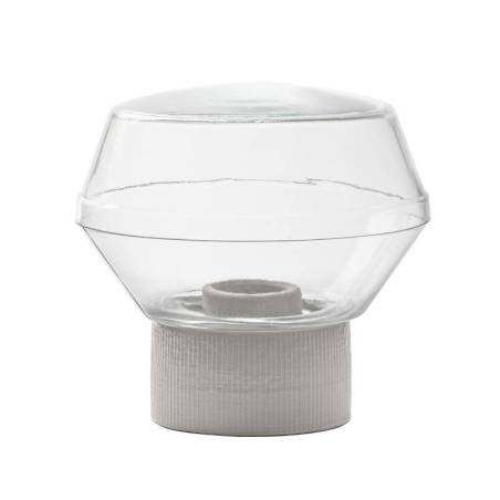 Clear glass lamp 6304 WOS with thread - d. 175 mm