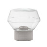Clear glass lamp 6304 WOS with thread - d. 175 mm