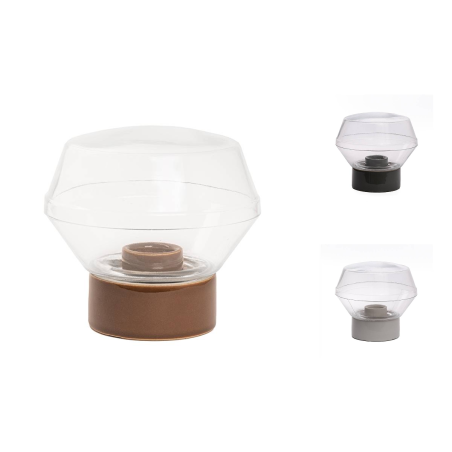 Clear glass lamp 6304 IFO with thread - d. 175 mm
