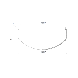 Lampenschirm 4113 - d. 250/234 mm