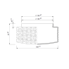 Clear glass lampshade 4163 - l. 195/149 mm
