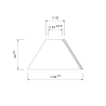 Opal matte lampshade 4226 - d. 94/24 mm