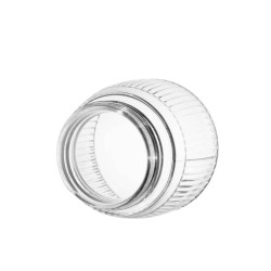 Clear glass lamp 7178 IFO with thread - d. 128 mm