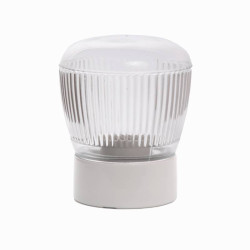 Clear glass lamp 7178 IFO with thread - d. 128 mm