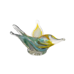 Glasfigürchen (Hell) mit Alabaster - Kolibri