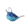 Clear glass figurines with alabaster - Bird