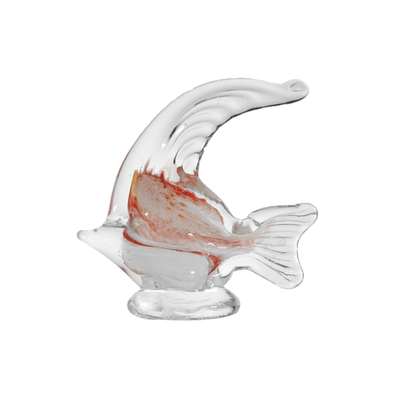 Glasfigürchen (Hell) mit Alabaster - der Fisch