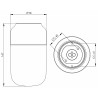 Lamp OHM with thread - d. 98 mm