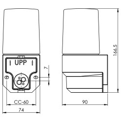 Opálová svítidlo SCONCE závitova - prům. 74 mm