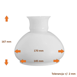 Stínidlo 4448 olejové lampy - Aladin - s otvorem 145 mm