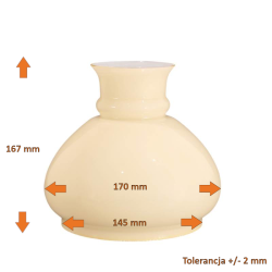 Opal oil lampshade 4448 - vesta shade - mounting 145 mm