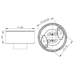A IFO ceramic fixture 84,5 mm screw thread