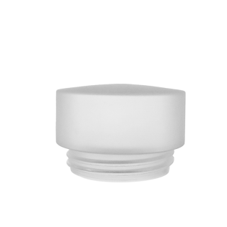 Clear matte glass lampshade 0078X with thread - d. 115/99 mm