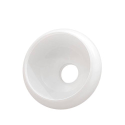 Klosz 5544 do lampy naftowej opal - aladyn - otw.mont. 124 mm