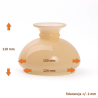 Opal oil lampshade 5544 - vesta shade - mounting 124 mm