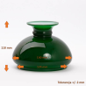 Klosz 5544 do lampy naftowej opal - aladyn - otw.mont. 124 mm